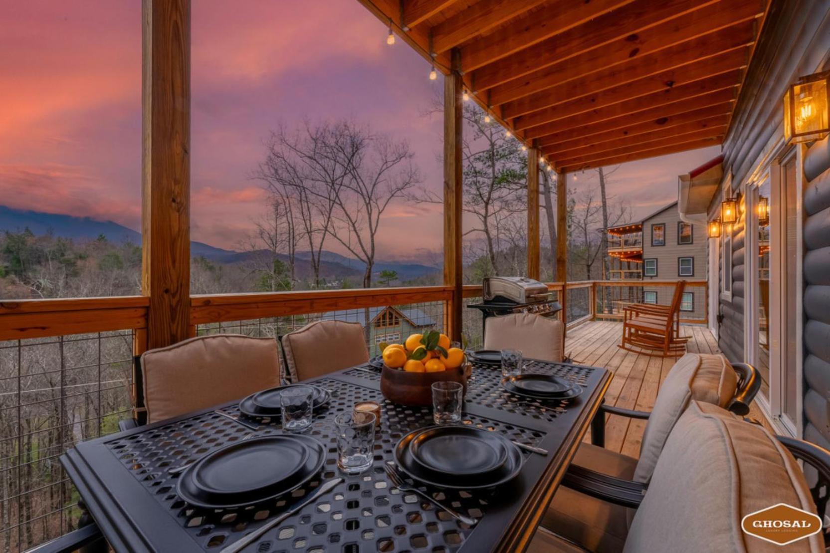 Tranquil Mountain Getaway By Ghosal Luxury Lodging Gatlinburg Buitenkant foto