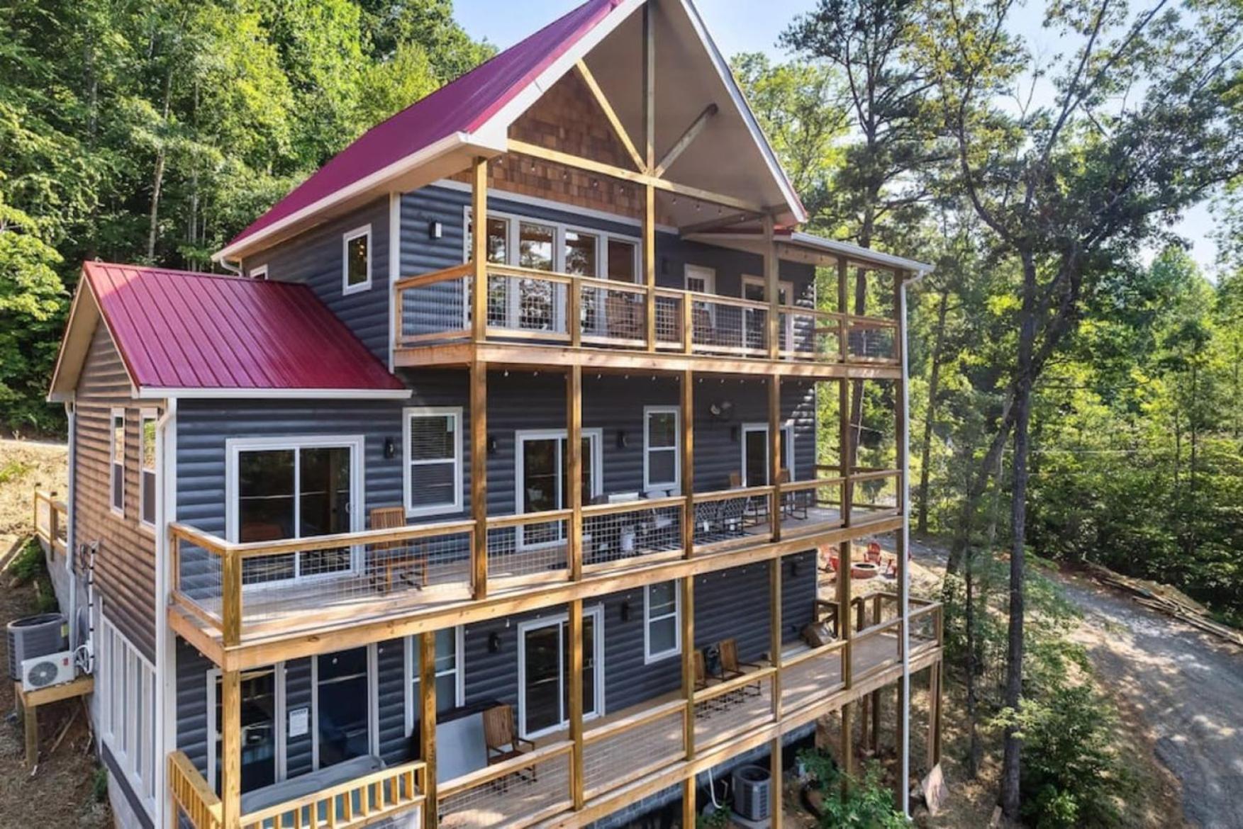 Tranquil Mountain Getaway By Ghosal Luxury Lodging Gatlinburg Buitenkant foto