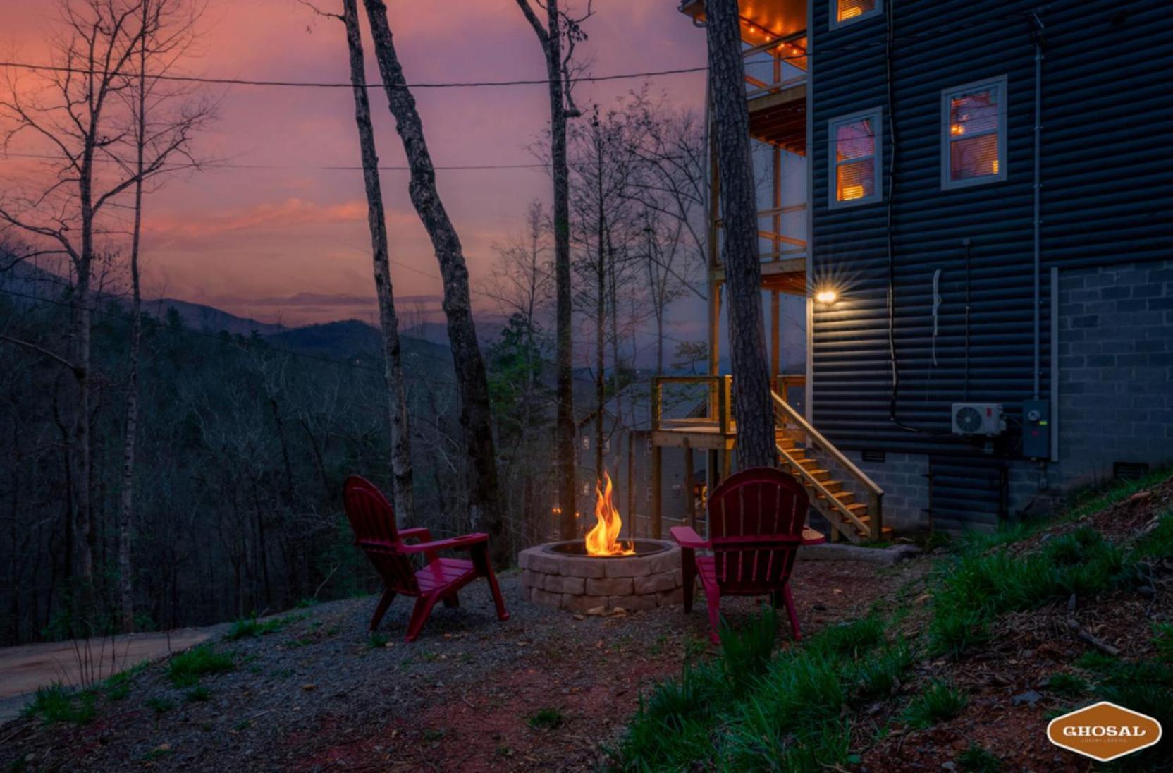 Tranquil Mountain Getaway By Ghosal Luxury Lodging Gatlinburg Buitenkant foto